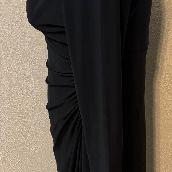 💕 Chaps Black Faux-Wrap Dress – Flattering & Chic! Size XL - Picture 2 of 5